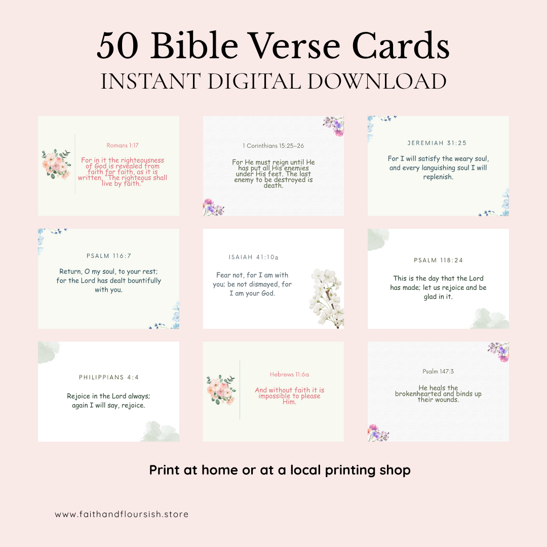 Bible Verse Memorization Cards