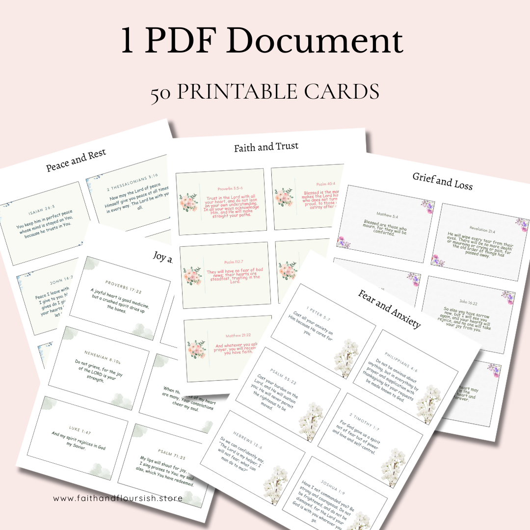 Bible Verse Memorization Cards