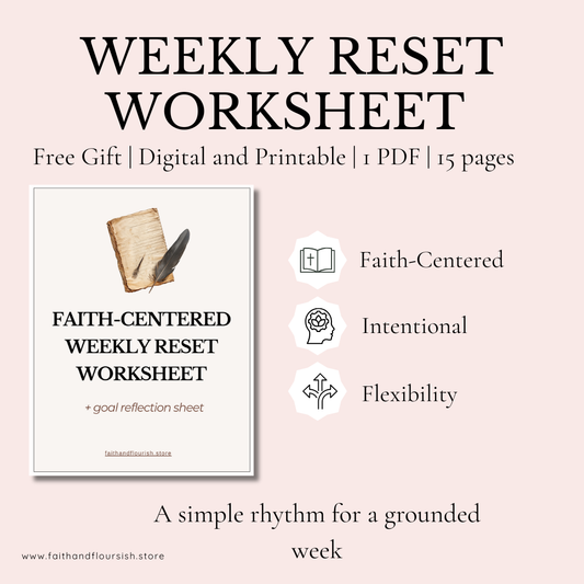 Faith-centered Weekly Reset Sheet