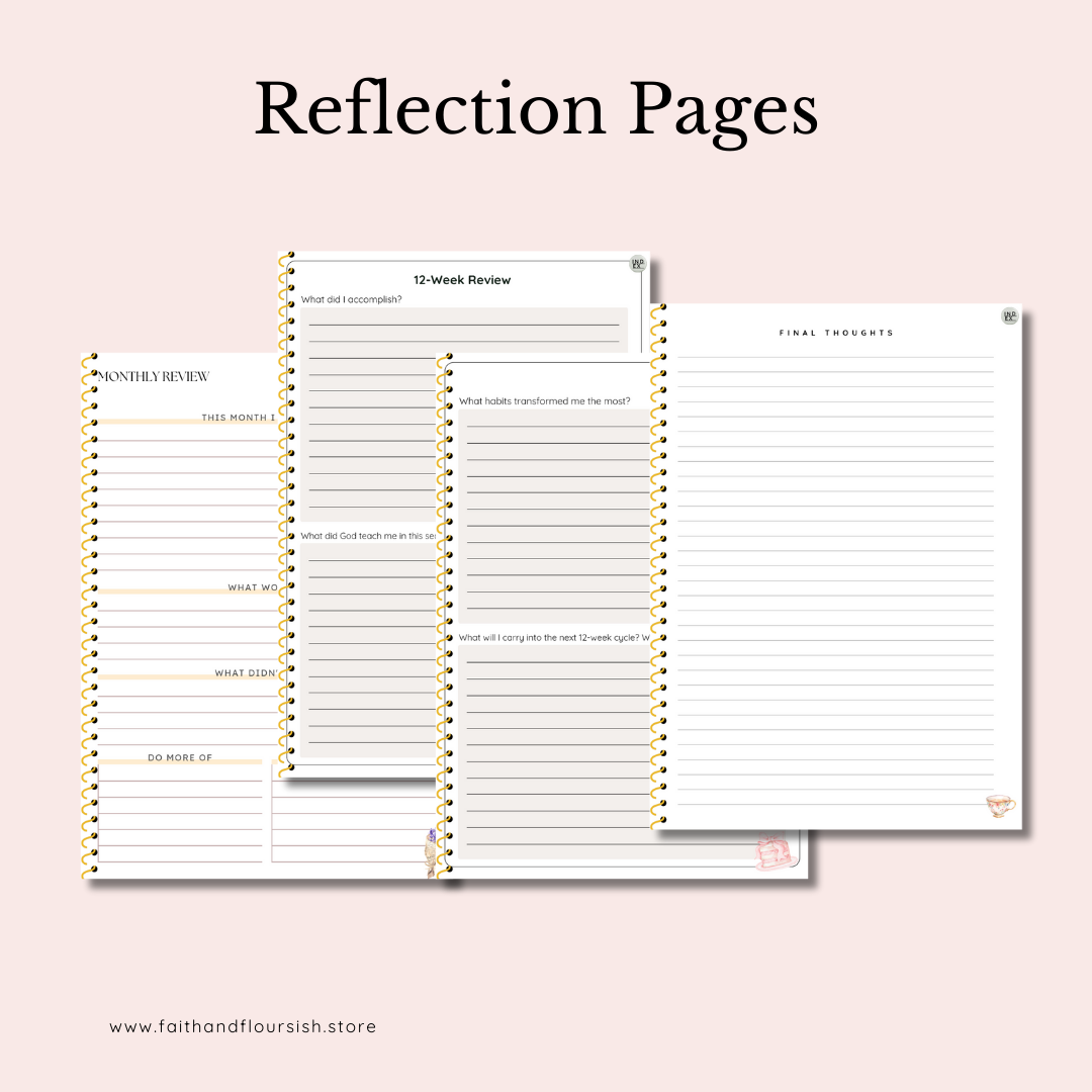 Undated 12-Week Year Planner | Set Goals with God, Build Holy Habits