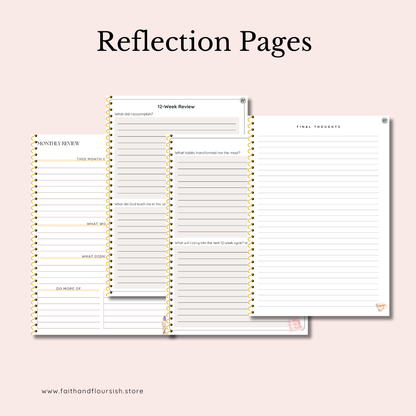Undated 12-Week Year Planner | Set Goals with God, Build Holy Habits