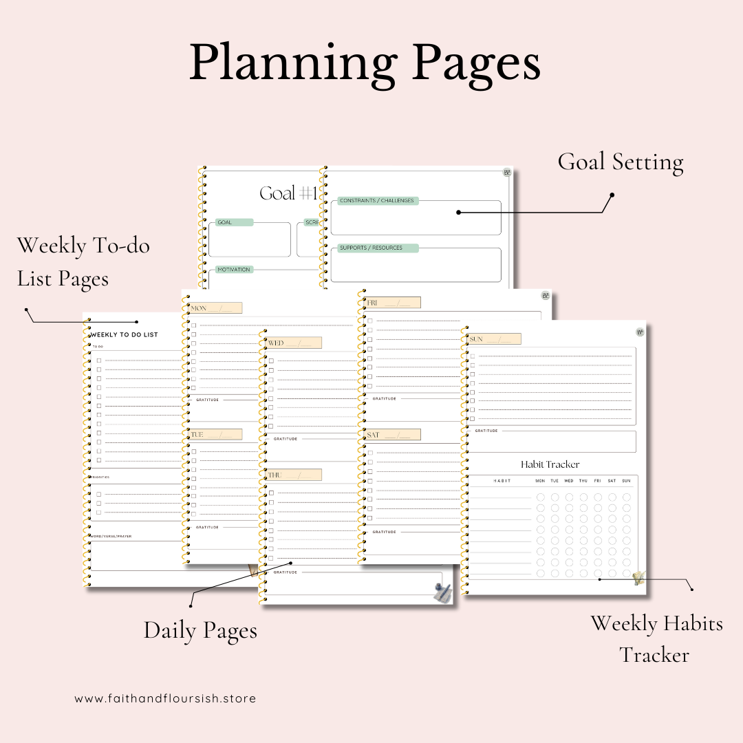 Undated 12-Week Year Planner | Set Goals with God, Build Holy Habits