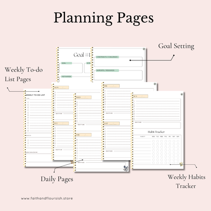 Undated 12-Week Year Planner | Set Goals with God, Build Holy Habits