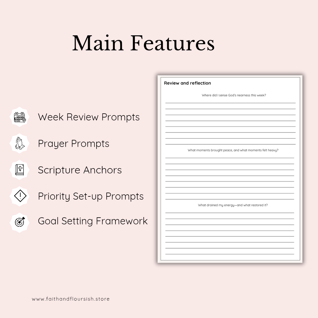 Faith-centered Weekly Reset Sheet