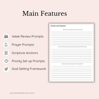 Faith-centered Weekly Reset Sheet