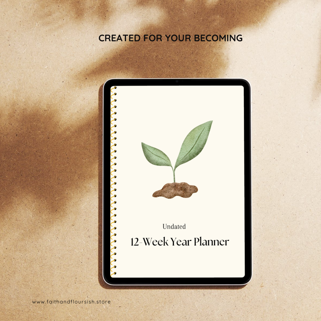Undated 12-Week Year Planner | Set Goals with God, Build Holy Habits
