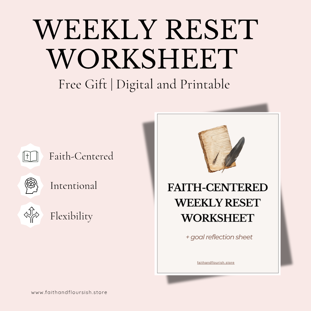 Faith-centered Weekly Reset Sheet