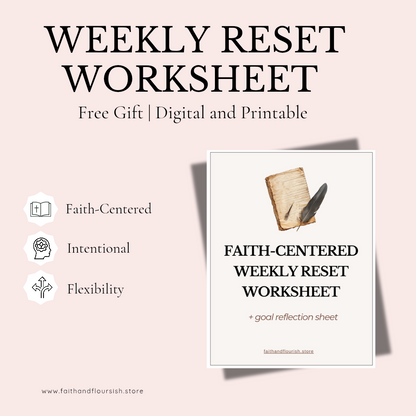 Faith-centered Weekly Reset Sheet