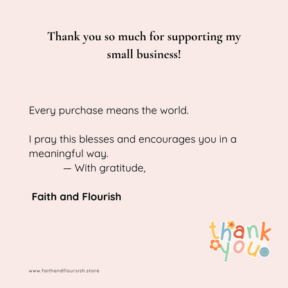 Christian Affirmation Cards